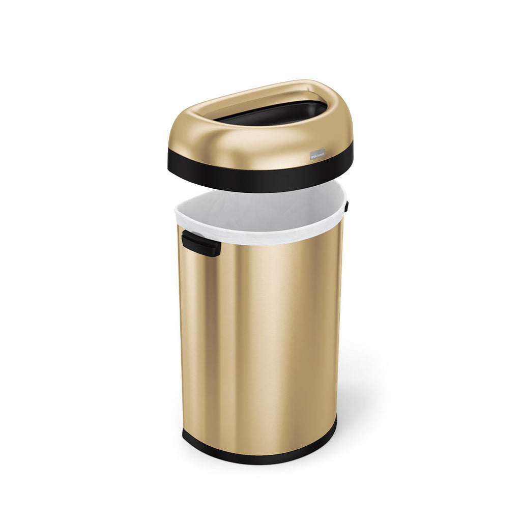 60L Semi-Round Open Can